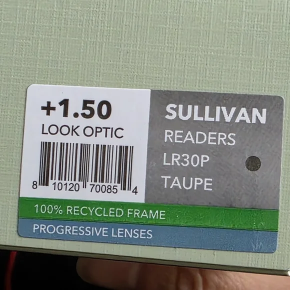 LOOK OPTIC Sullivan progressive reading glasses, +1.50,BRAND NEW IN BOX - Picture 2 of 4